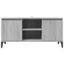 Mueble de TV con patas de metal gris Sonoma 103,5x35x50 cm de vidaXL, Muebles TV - Ref: Foro24-813162, Precio: 62,34 €, Descu...