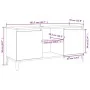 TV-Schrank mit sonomagrauen Metallbeinen 103,5 x 35 x 50 cm von vidaXL, TV-Möbel - Ref: Foro24-813162, Preis: 62,34 €, Rabatt: %
