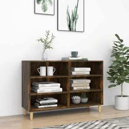 Smoked oak engineered wood sideboard 103.5x35x70 cm by vidaXL, Sideboards - Ref: Foro24-813182, Price: 66,08 €, Discount: %