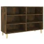 Smoked oak engineered wood sideboard 103.5x35x70 cm by vidaXL, Sideboards - Ref: Foro24-813182, Price: 66,08 €, Discount: %