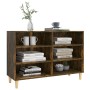 Smoked oak engineered wood sideboard 103.5x35x70 cm by vidaXL, Sideboards - Ref: Foro24-813182, Price: 67,91 €, Discount: %