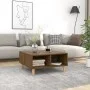 Engineered wood coffee table in brown oak, 60x60x30 cm. by vidaXL, Coffee table - Ref: Foro24-813166, Price: 40,57 €, Discoun...