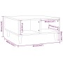 Engineered wood coffee table in brown oak, 60x60x30 cm. by vidaXL, Coffee table - Ref: Foro24-813166, Price: 41,02 €, Discoun...