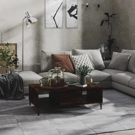 Smoked brown engineered wood coffee table 103.5x60x35 cm by vidaXL, Coffee table - Ref: Foro24-813179, Price: 69,70 €, Discou...