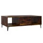 Rauchbrauner Couchtisch aus Holzwerkstoff 103,5x60x35 cm von vidaXL, Couchtisch - Ref: Foro24-813179, Preis: 70,51 €, Rabatt: %