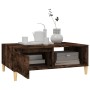 Eiche geräuchert Holzwerkstoff Couchtisch 90x60x35 cm von vidaXL, Couchtisch - Ref: Foro24-813170, Preis: 64,23 €, Rabatt: %