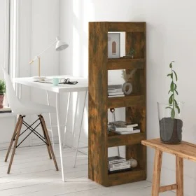 Smoked oak shelving/space divider 40x30x135 cm by vidaXL, Bookcases and shelves - Ref: Foro24-813590, Price: 51,74 €, Discoun...