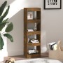Regal/Raumteiler aus geräucherter Eiche, 40 x 30 x 135 cm von vidaXL, Bücherregale und Regale - Ref: Foro24-813590, Preis: 52...