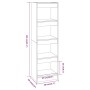 Regal/Raumteiler aus geräucherter Eiche, 40 x 30 x 135 cm von vidaXL, Bücherregale und Regale - Ref: Foro24-813590, Preis: 52...