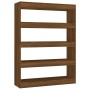 Regal/Raumteiler aus brauner Eiche, 100 x 30 x 135 cm von vidaXL, Bücherregale und Regale - Ref: Foro24-813637, Preis: 66,99 ...