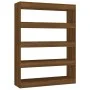 Regal/Raumteiler aus brauner Eiche, 100 x 30 x 135 cm von vidaXL, Bücherregale und Regale - Ref: Foro24-813637, Preis: 66,99 ...