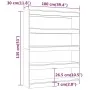 Brown oak shelving/space divider 100x30x135 cm by vidaXL, Bookcases and shelves - Ref: Foro24-813637, Price: 66,99 €, Discoun...