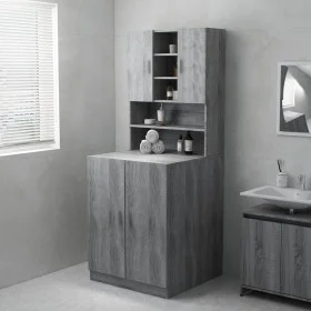 Waschmaschinenschrank in Sonoma-Grau 71x71,5x91,5 cm von vidaXL, Zubehör für Waschmaschinen und Trockner - Ref: Foro24-813195...