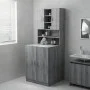 Waschmaschinenschrank in Sonoma-Grau 71x71,5x91,5 cm von vidaXL, Zubehör für Waschmaschinen und Trockner - Ref: Foro24-813195...