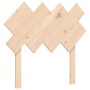 Bed frame with solid wood headboard 90x200 cm by vidaXL, Beds and slatted bases - Ref: Foro24-3193711, Price: 89,96 €, Discou...