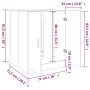 Waschmaschinenschrank in Sonoma-Grau 71x71,5x91,5 cm von vidaXL, Zubehör für Waschmaschinen und Trockner - Ref: Foro24-813195...