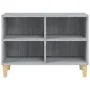 Mueble de TV patas madera maciza gris Sonoma 69,5x30x50 cm de vidaXL, Muebles TV - Ref: Foro24-813147, Precio: 38,39 €, Descu...