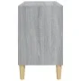 Mueble de TV patas madera maciza gris Sonoma 69,5x30x50 cm de vidaXL, Muebles TV - Ref: Foro24-813147, Precio: 38,39 €, Descu...