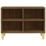 Mueble de TV patas madera maciza roble marrón 69,5x30x50 cm de vidaXL, Muebles TV - Ref: Foro24-813148, Precio: 38,19 €, Desc...