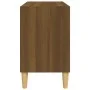 Mueble de TV patas madera maciza roble marrón 69,5x30x50 cm de vidaXL, Muebles TV - Ref: Foro24-813148, Precio: 38,19 €, Desc...