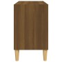 Mueble de TV patas madera maciza roble marrón 69,5x30x50 cm de vidaXL, Muebles TV - Ref: Foro24-813148, Precio: 38,66 €, Desc...