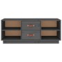TV-Schrank aus massivem Kiefernholz, grau, 100 x 34 x 40 cm von vidaXL, TV-Möbel - Ref: Foro24-818227, Preis: 68,35 €, Rabatt: %