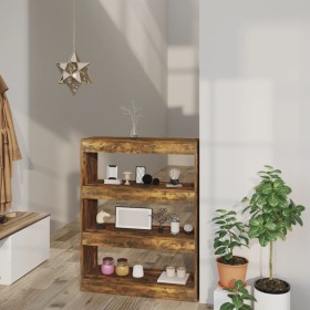 Smoked oak plywood bookshelf 80x30x103 cm by vidaXL, Bookcases and shelves - Ref: Foro24-813617, Price: 54,45 €, Discount: %
