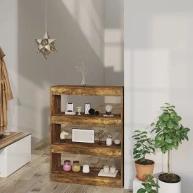 Smoked oak plywood bookshelf 80x30x103 cm by vidaXL, Bookcases and shelves - Ref: Foro24-813617, Price: 45,83 €, Discount: %