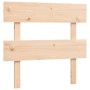 Bed frame with solid wood headboard 90x200 cm by vidaXL, Beds and slatted bases - Ref: Foro24-3195076, Price: 86,08 €, Discou...