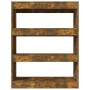 Smoked oak plywood bookshelf 80x30x103 cm by vidaXL, Bookcases and shelves - Ref: Foro24-813617, Price: 54,45 €, Discount: %
