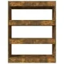 Smoked oak plywood bookshelf 80x30x103 cm by vidaXL, Bookcases and shelves - Ref: Foro24-813617, Price: 45,83 €, Discount: %