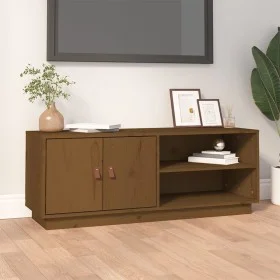 TV-Schrank aus massivem Kiefernholz, honigbraun, 105 x 34 x 40 cm von vidaXL, TV-Möbel - Ref: Foro24-818223, Preis: 58,78 €, ...