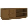 Mueble de TV madera maciza de pino marrón miel 105x34x40 cm de vidaXL, Muebles TV - Ref: Foro24-818223, Precio: 58,78 €, Desc...