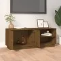 Mueble de TV madera maciza de pino marrón miel 105x34x40 cm de vidaXL, Muebles TV - Ref: Foro24-818223, Precio: 58,78 €, Desc...