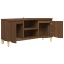 TV-Schrank, Beine aus Massivholz, Eiche braun, 103,5 x 35 x 50 cm von vidaXL, TV-Möbel - Ref: Foro24-813160, Preis: 72,77 €, ...