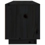 Massiver TV-Schrank aus schwarzem Kiefernholz, 100 x 34 x 40 cm von vidaXL, TV-Möbel - Ref: Foro24-818229, Preis: 65,62 €, Ra...