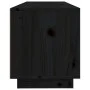 Solid black pine wood TV cabinet 100x34x40 cm by vidaXL, TV Furniture - Ref: Foro24-818229, Price: 65,62 €, Discount: %