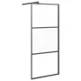 Halbmattschwarze ESG-Glas-Duschabtrennung 80x195 cm von vidaXL, Duschwände und Duschwände - Ref: Foro24-151872, Preis: 155,84...