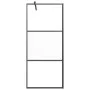 Halbmattschwarze ESG-Glas-Duschabtrennung 80x195 cm von vidaXL, Duschwände und Duschwände - Ref: Foro24-151872, Preis: 155,84...