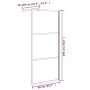 Halbmattschwarze ESG-Glas-Duschabtrennung 80x195 cm von vidaXL, Duschwände und Duschwände - Ref: Foro24-151872, Preis: 155,84...
