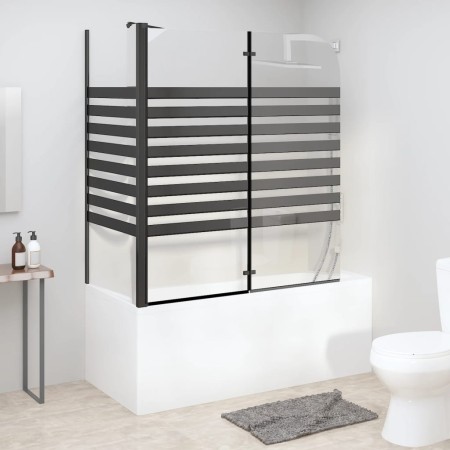 Gestreifte Badezimmertrennwand aus gehärtetem Glas, 120 x 68 x 130 cm von vidaXL, Duschtüren - Ref: Foro24-151863, Preis: 217...