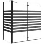 Mampara de baño a rayas vidrio templado 120x68x130 cm de vidaXL, Puertas de ducha - Ref: Foro24-151863, Precio: 232,88 €, Des...
