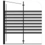 Mampara de baño a rayas vidrio templado 120x68x130 cm de vidaXL, Puertas de ducha - Ref: Foro24-151863, Precio: 232,88 €, Des...