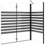 Mampara de baño a rayas vidrio templado 120x68x130 cm de vidaXL, Puertas de ducha - Ref: Foro24-151863, Precio: 232,88 €, Des...