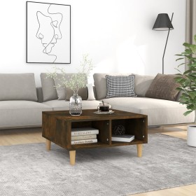 Engineered wood smoked oak coffee table 60x60x30 cm by vidaXL, Coffee table - Ref: Foro24-813164, Price: 38,34 €, Discount: %