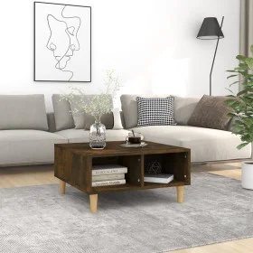 Engineered wood smoked oak coffee table 60x60x30 cm by vidaXL, Coffee table - Ref: Foro24-813164, Price: 37,52 €, Discount: %