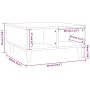 Eiche geräuchert Holzwerkstoff Couchtisch 60x60x30 cm von vidaXL, Couchtisch - Ref: Foro24-813164, Preis: 38,34 €, Rabatt: %