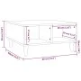 Mesa de centro madera de ingeniería roble ahumado 60x60x30 cm de vidaXL, Mesas de centro - Ref: Foro24-813164, Precio: 37,49 ...