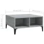 Mesa de centro madera de ingeniería gris Sonoma 60x60x30 cm de vidaXL, Mesas de centro - Ref: Foro24-813168, Precio: 41,12 €,...