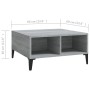 Mesa de centro madera de ingeniería gris Sonoma 60x60x30 cm de vidaXL, Mesas de centro - Ref: Foro24-813168, Precio: 41,54 €,...